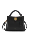 Mulberry Small Iris Leather Top Handle Bag In Black