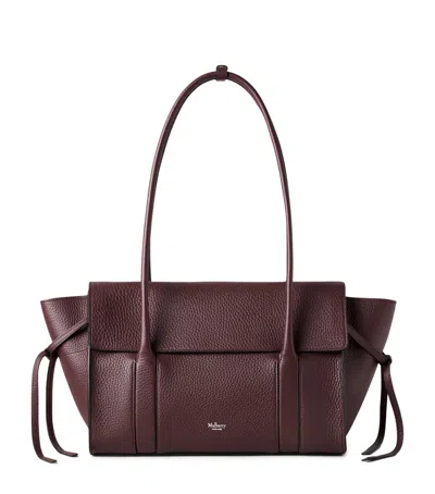 Mulberry Small Leather Soft Bayswater Shoulder Bag In Purple