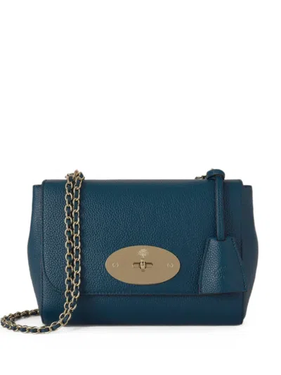 Mulberry Small Leather Lily Shoulder Bag In Blue