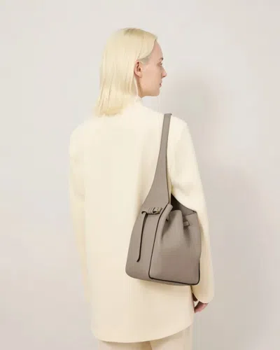 Mulberry Small Lyra Bucket Cashmere Taupe Heavy Grain