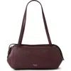 Mulberry Small Meadow Leather Shoulder Bag In Black Cherry