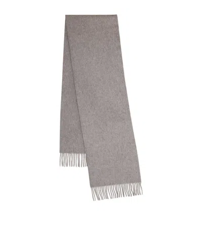Mulberry Small Merino Wool Scarf In Gray