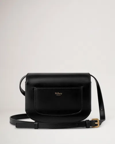 Mulberry Small Pimlico Satchel Black & Brass Super Lux Calf