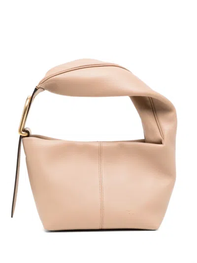 Mulberry Small Retwist Hobo Leather Shoulder Bag In Braun