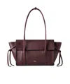 Mulberry 'small Bayswater' Bordeaux Shoulder Bag With Laminated Logo In Burgundy