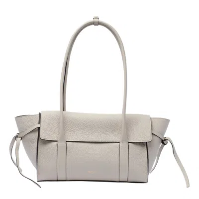 Mulberry Small Soft Bayswater Leather Tote Bag In Grey