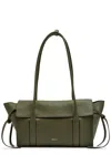Mulberry Small Soft Bayswater Grained Leather Shoulder Bag In Green