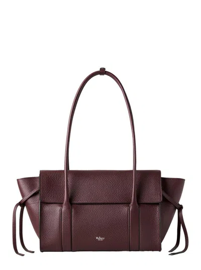 Mulberry Small Soft Bayswater Heavy Grain In Red