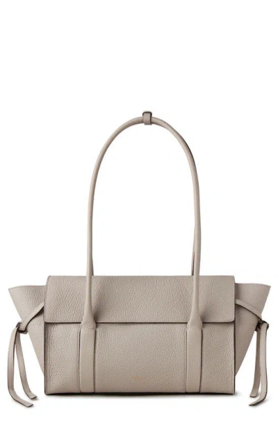 Mulberry Small Minimal Bayswater Leather Satchel In Chalk