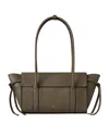 Mulberry Small Soft Bayswater Leather Satchel In Linen Green