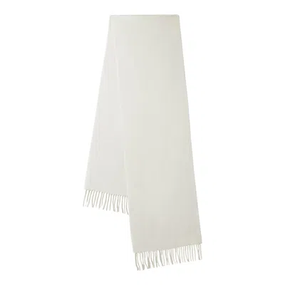 Mulberry Small Solid Merino Wool Scarf Cream Merino Wool In Brown