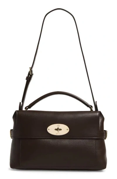 Mulberry Small Stevie Leather Top Handle Bag In Brown