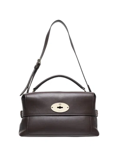 Mulberry Small Stevie Leather Tote Bag In Brown