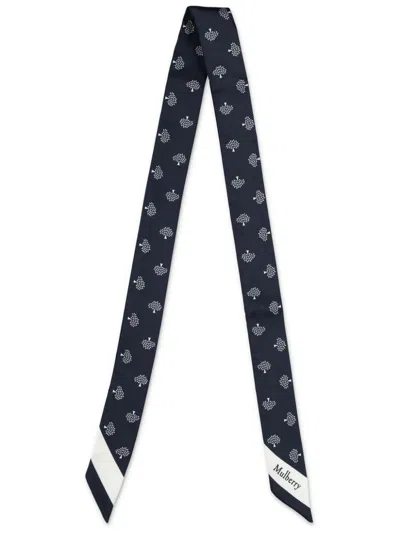 Mulberry Tree Small Skinny Scarf In Multi