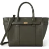 Mulberry Small Zipped Bayswater Leather Satchel In Green