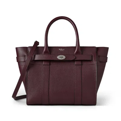 Mulberry Small Zipped Bayswater In Red