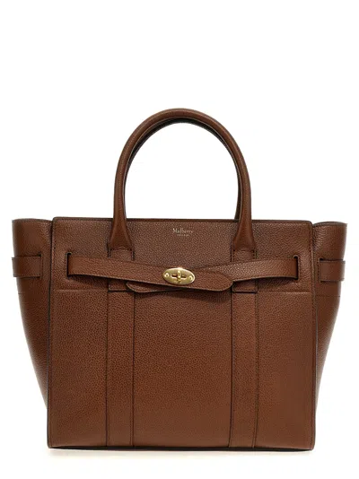 Mulberry Small Zipped Bayswater Tote Bag Brown