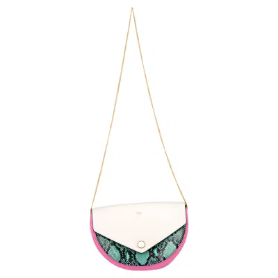Mulberry Snakeskin Print Shoulder Bag In Multicolor Leather