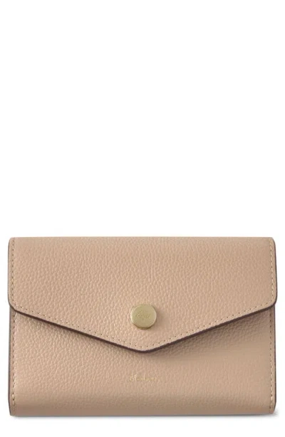 Mulberry Snap Leather Wallet In Neutral