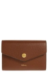 Mulberry Snap Leather Wallet In Brown