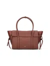 Mulberry Textured Finish Tote Bag With Top Handle