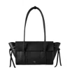 Mulberry 'small Bayswater' Black Shoulder Bag With Laminated Logo