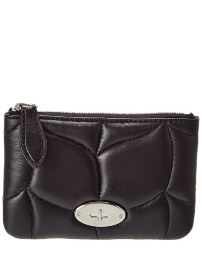 Mulberry Softie Leather Coin Purse In Black