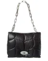 Mulberry Softie Leather Shoulder Bag In Black