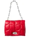 Mulberry Softie Leather Shoulder Bag In Red