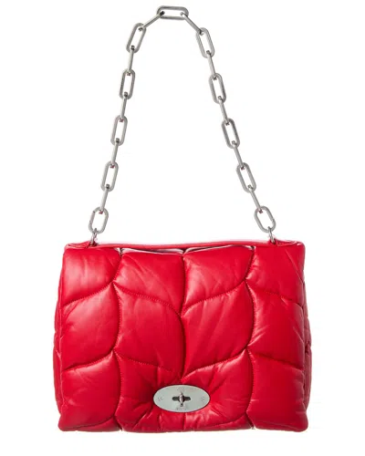 Mulberry Softie Leather Shoulder Bag In Red
