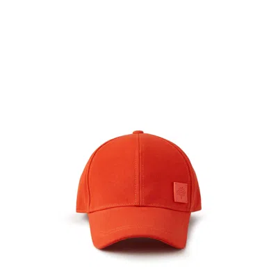Mulberry Solid Baseball Cap - Coral Orange