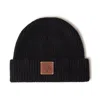 Mulberry Solid Beanie In Black