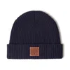 Mulberry Solid Beanie In Navy