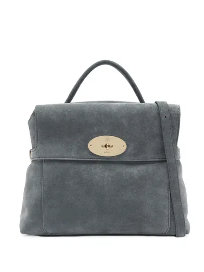 Mulberry Stevie Suede Tote Bag In Purple