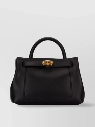 Mulberry Structured Top Handle Tote Bag In Black