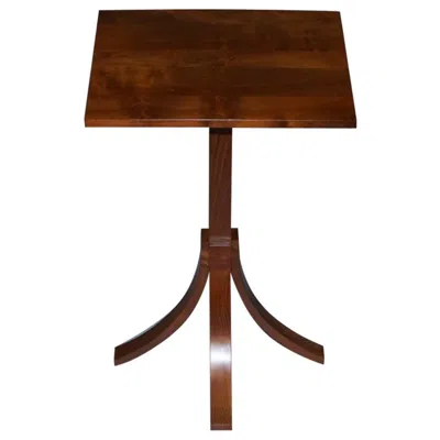 Pre-owned Mulberry Stunning  Furniture Made By Holgate & Pack Designer Walnut Side Table In Purple