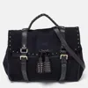 MULBERRY SUEDE AND LEATHER OVERSIZED ALEXA SATCHEL
