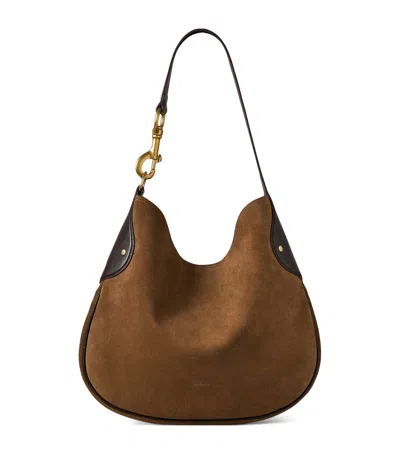 MULBERRY MULBERRY SUEDE HACKNEY SHOULDER BAG