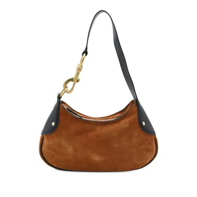 Mulberry Suede Shoulder Bag In Brown