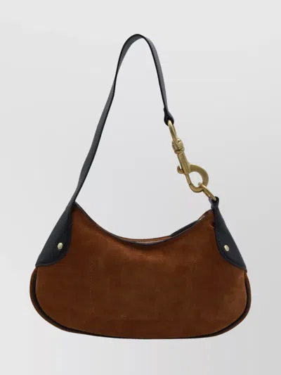 MULBERRY SUEDE SHOULDER BAG METAL HARDWARE
