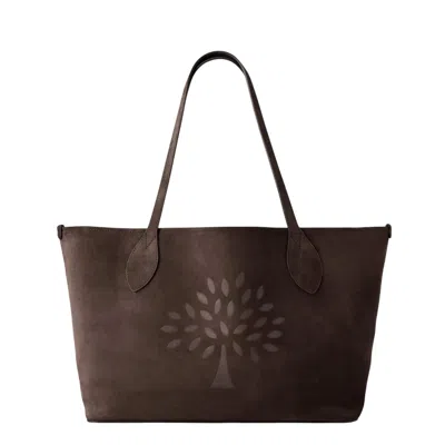 Mulberry Suede Tote In White