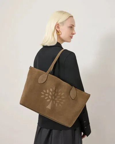 Mulberry Suede Tree Tote Salcombe Sand Suede