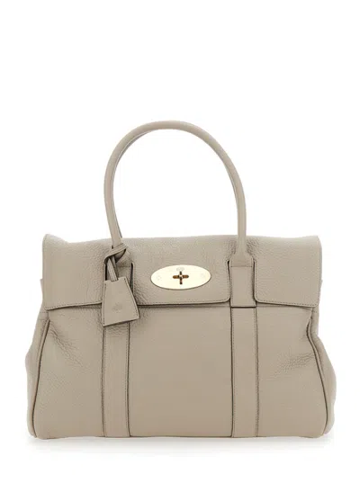 MULBERRY TAUPE BAYSWATER TOTE