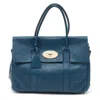 MULBERRY TEAL LEATHER BAYSWATER SATCHEL