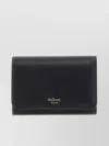Mulberry Textured Trifold Continental Wallet With Gold-tone Hardware