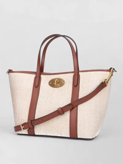 Mulberry Tote Bag Hand Strap Dual Handles In Neutral