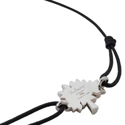 Mulberry Tree Cord Bracelet In Silver