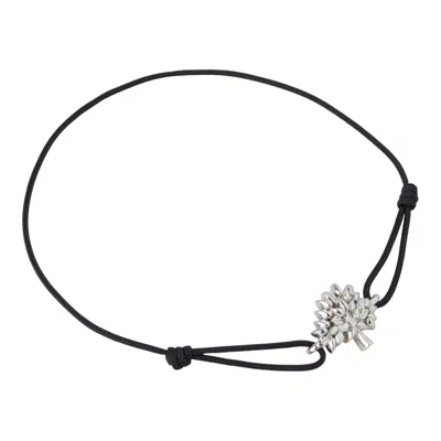 Mulberry Tree Cord Bracelet In Silver