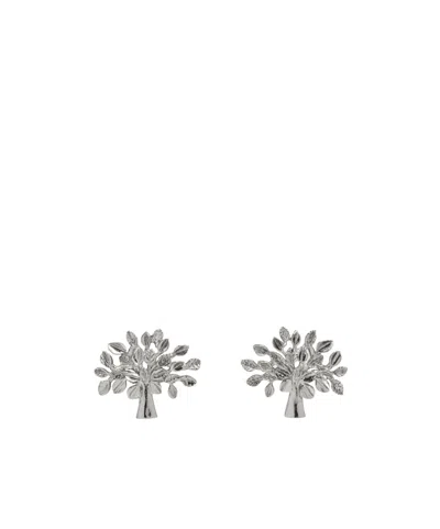 Mulberry Tree Earrings In Silver