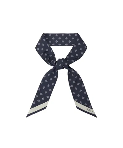 Mulberry Tree-jacquard Scarf In Black